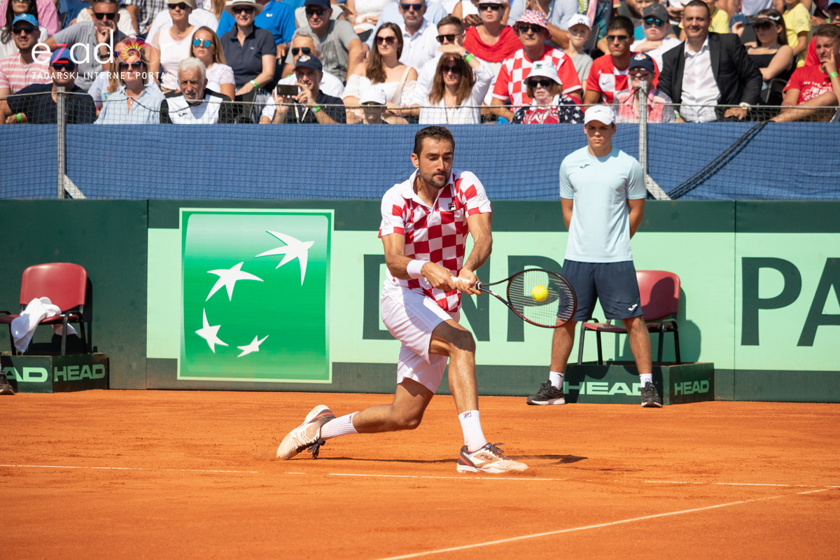 Davis Cup: Vruća navijačka atmosfera u meču Ćilića i Querreya