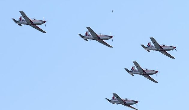 Šibenik: Akrobacijska grupa Krila oluje nakon 8 godina nastupila na Dječjem festivalu, Photo: Dusko Jaramaz/PIXSELL