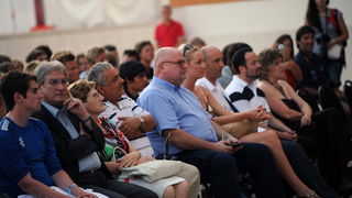 Zadar, 160711.
ISAF svjetsko juniorsko prvenstvo
Zadar 2011, 07.-15. srpanj 2011.
Zatvaranje jedrlicarskog prvenstva i podjela medalja i pehara najboljim momcadima.
Na slici: predsjednik HJS-a Mladen Hanzekovic i predsjenik JK Uskok Ive Mustac u prvim red Zadar, 160711.
ISAF svjetsko juniorsko prvenstvo
Zadar 2011, 07.-15. srpanj 2011.
Zatvaranje jedrlicarskog prvenstva i podjela medalja i pehara najboljim momcadima.
Na slici: predsjednik HJS-a Mladen Hanzekovic i predsjenik JK Uskok Ive Mustac u prvim red