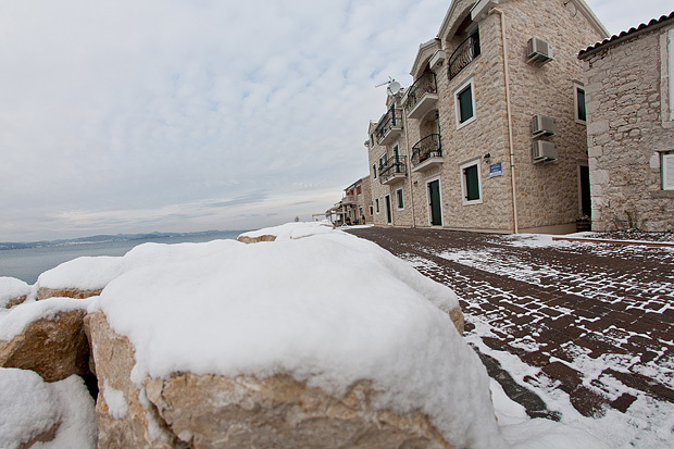 Snijeg u Bibinjama 3. veljače 2012, Foto: Leo Banić