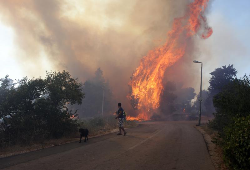 Požar na Plovaniji 11. kolovoza 2013. Foto: Željko Mršić/PIXSELL Požar na Plovaniji 11. kolovoza 2013. Foto: Željko Mršić/PIXSELL