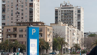 Zadar: Rasvjetni stup završio u moru, foto: Leo Banic