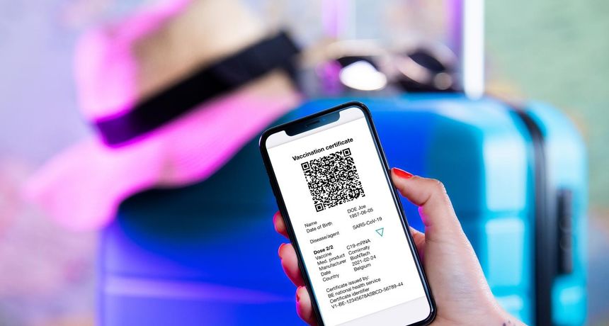 Covid putovnica, ilustracija Covid putovnica, ilustracija