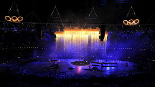 London, 270712.
Olimpijski stadion.
Svecano otvaranje Olimpijskih Igra u Londonu.
Na fotografiji: .
Foto: Drago Sopta / CROPIX