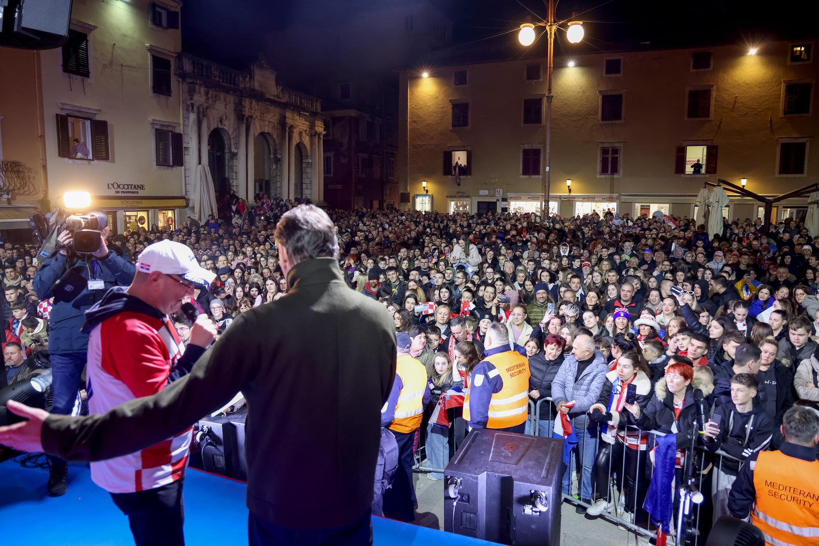 Doček rukometaša u Zadru Doček rukometaša u Zadru