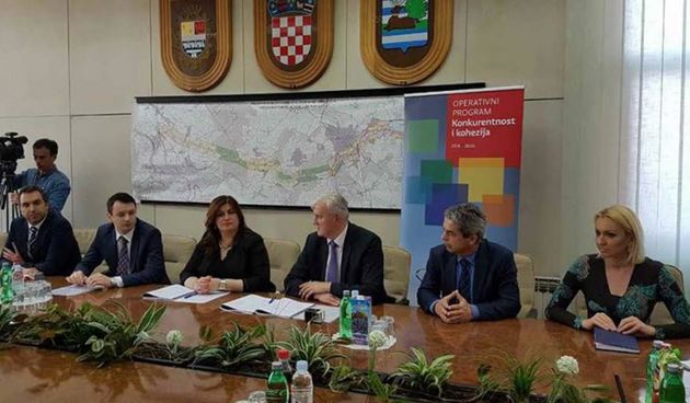 Ministrica Gabrijela Žalac i bibinjski načelnik Bruno Bugarija