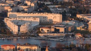 Zadar iz zraka: Zgrade TIZ-a