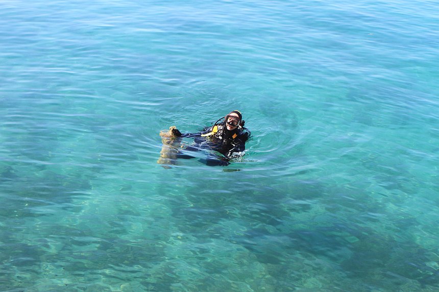 Velika akcija čišćenja podmorja u Bibinjama, foto: L.Banić