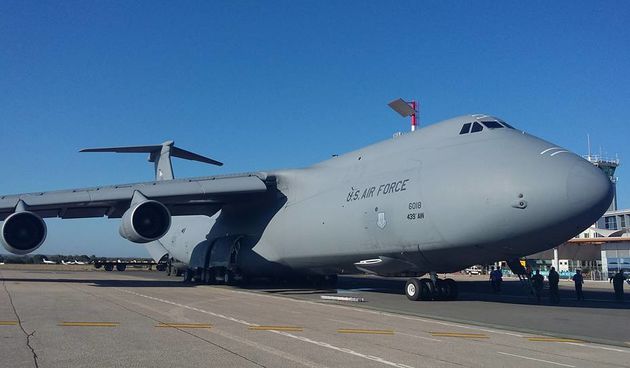 Lockheed C-5 Galaxy američkog ratnog zrakoplovstva u Zračnoj luci Zadar. Foto: Nikola Barać