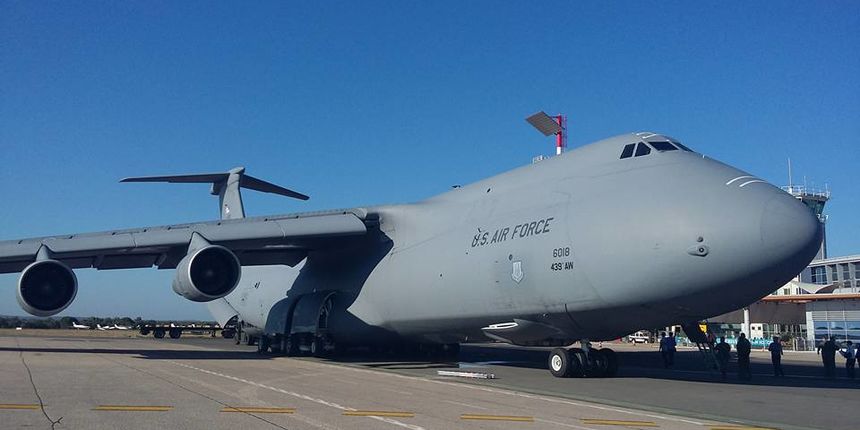 Lockheed C-5 Galaxy američkog ratnog zrakoplovstva u Zračnoj luci Zadar. Foto: Nikola Barać Lockheed C-5 Galaxy američkog ratnog zrakoplovstva u Zračnoj luci Zadar. Foto: Nikola Barać