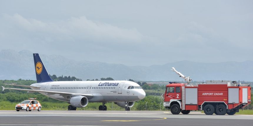 U zračnu luku Zadar svečano sletio prvi zrakoplov Lufthanse iz Frankfurta