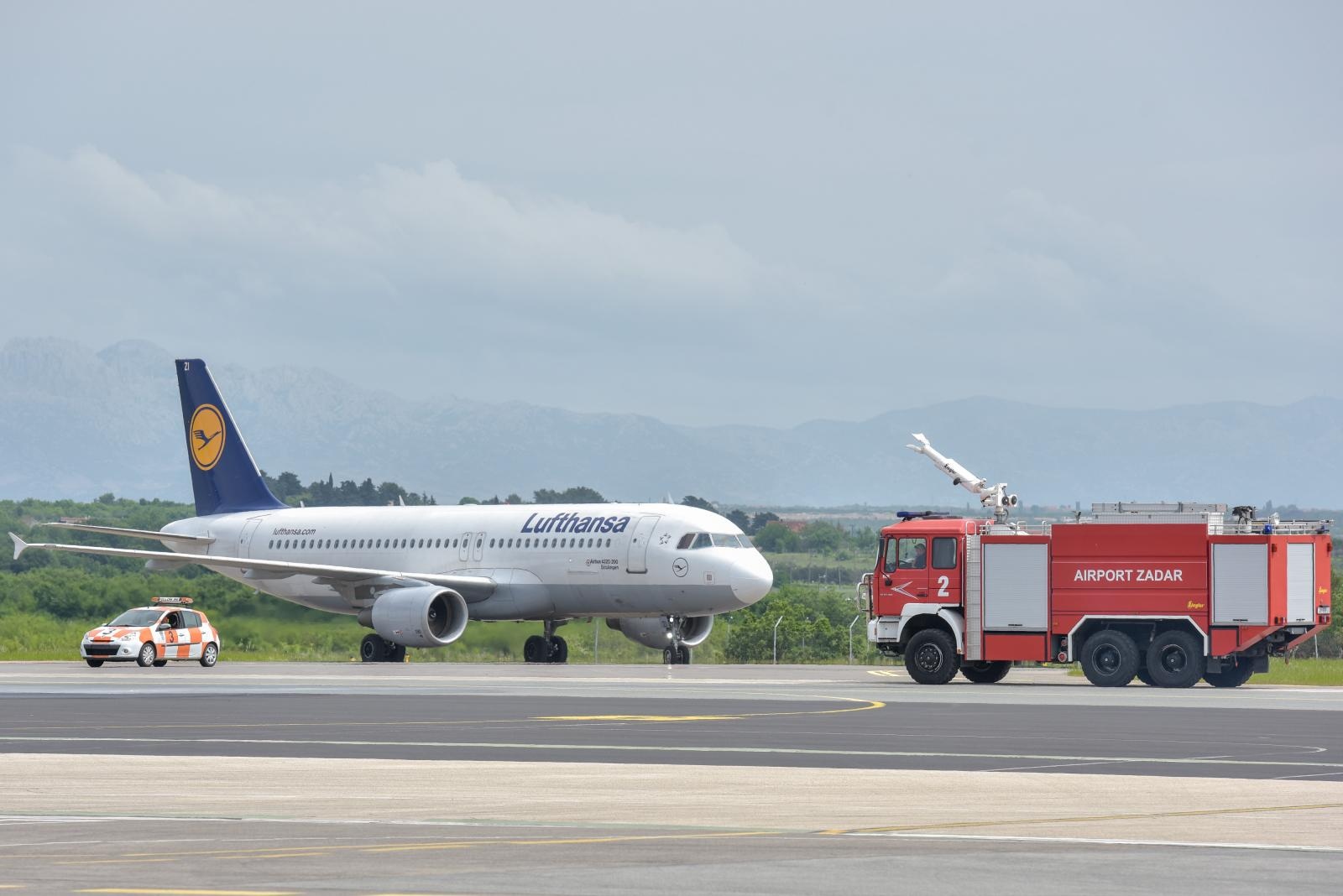 U zračnu luku Zadar svečano sletio prvi zrakoplov Lufthanse iz Frankfurta