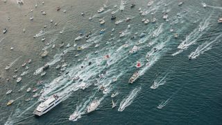 Splićani ispratili Olivera na posljednju plovidbu – fotografije iz zraka