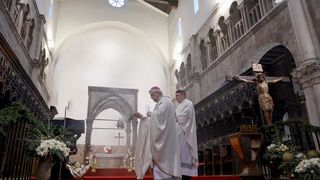 Nadbiskup Milan Zgrablić predvodio je misu na Božić u katedrali svete Stošije