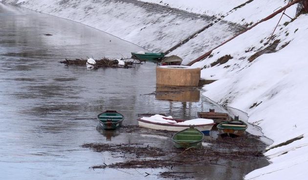 Zbog naglog otapanja snijega vodostaj rijeke Kupe je u porastu no nikakvih opasnosti od poplava jos nema. Photo:Nikola Cutuk/PIXSELL