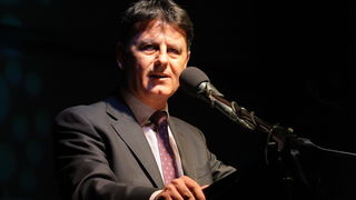 Zadar, 19032011.
Sportska dorana u Benkovcu.
Obiljezavanje 21. obljetnice HDZ-a u Benkovcu.
Na slici: gradonacelnik Benkovca Branko Kutija
Foto: Vladimir Ivanov / CROPIX