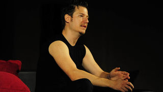 Zadar, 15.07.2013. snimio: Nenad Marčev 
TEATAR RUGANTINO, Zagreb 
Jordan Cvetanović: TERAPIJA 
redateljica: Maja Šimić 
igraju: Gordana Gadžić, 
Siniša Popović, Luka Dragić 
Dvorište Providurove palače