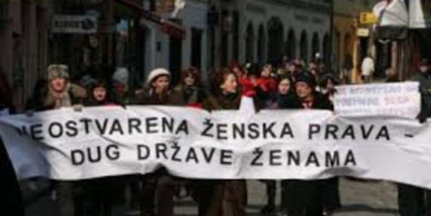 8. mart u Zagrebu: prosvjedni marš od HZZ-a do Trga, foto: metro-portal. hr