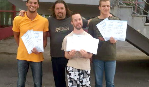 Mihovil Ninčević, Jurica Milin i Ivan Bendiš s trenerima