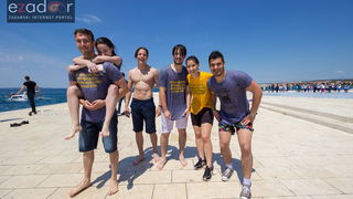 Ludijada zadarskih maturanata na Pozdravu suncu i Morskim orguljama