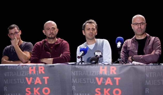 Konferencija za medije povodom premijere autorskog projekta Olivera Frljica i Marina Blazevica “Hrvatsko glumiste”. Drazen Mikulic. Photo: Nel Pavletic/PIXSELL Autor  Nel Pavletic/PIXSELL Ključne riječi  najava, Oliver Frljic, kazalisna predstava, kazalis