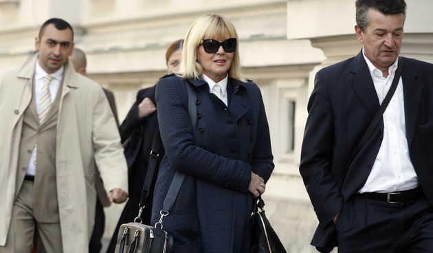 Zagreb, 230312.
Zupanijski sud, Zrinjevac.
Nastavljeno je sudjenje ispitivanjem novih svjedoka optuzenima za ubojstva srpskih civila u selu Grubori nakon akcije Oluja 1995. 
Na slici odvjetnica optuzenih Jasna Slokovic. 
Foto: Damjan Tadic / CROPIX