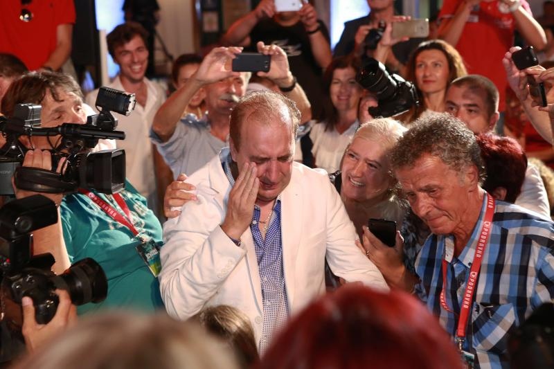 Mladen Grdović osvojio prvu nagradu publike na Splitskom festivalu 2016. Photo: Hrvoje Jelavić/PIXSELL