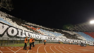 Split,190810.
Stadion Poljud.
Nogometna utakmica kvalifikacija za europsku ligu izmedju Hajduka i Unirea.
Foto: Duje Klaric / CROPIX