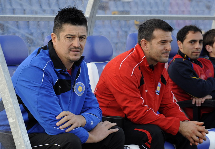 Karlovac, 051111.
Igraliste Branko Cavlovic Cavlek.
Nogometna utakmica 14.kola 1.HNL izmedju NK Karlovac i NK Zadar.
Na slici: Dalibor Zebic trener NK Zadar.
Foto: Damir Krajac / CROPIX