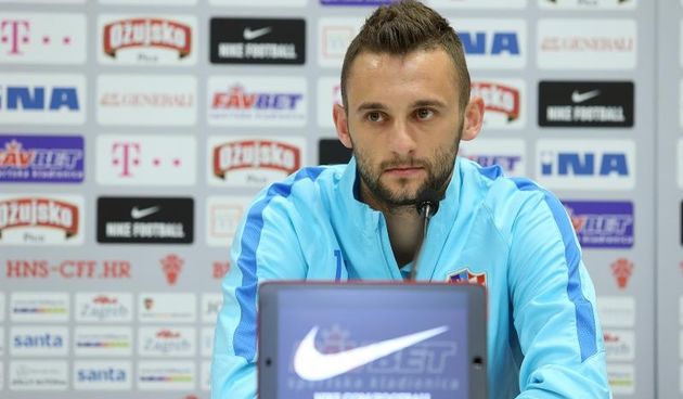 Deauville, Francuska – Konferencija za medije Hrvatske nogometne reprezentacije u Media centru u Deauvilleu. Marcelo Brozovic. Photo: Goran Stanzl/PIXSELL