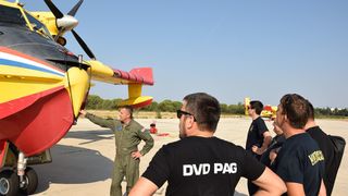 Njemački vatrogasci posjetili zračne snage u vojarni Zemunik