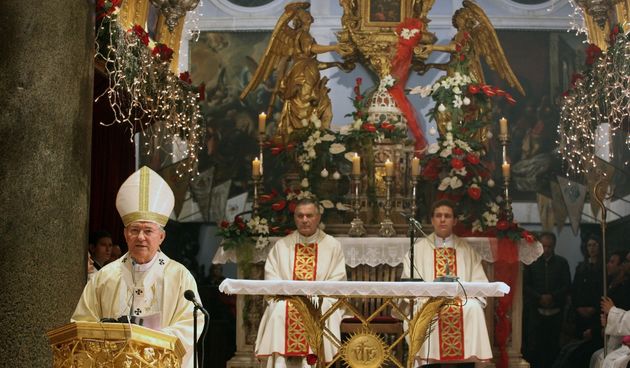 Splitsko-makarski nadbiskup mons. Marin Barisic predvodio svecano euharijstisko misno Bozicno slavlje, tradicionalnu polnocku u splitskoj prvostolnici Svetog Dujma