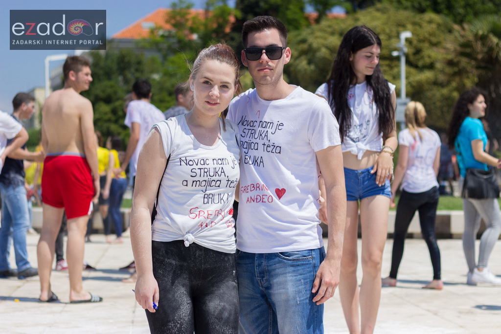 Ludijada zadarskih maturanata na Pozdravu suncu i Morskim orguljama