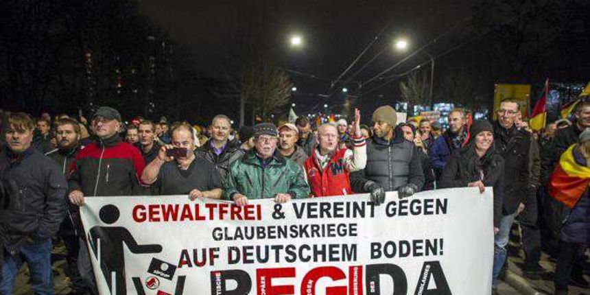 Dresden antiislamski prosvjed, Pegida, foto-yahoo news