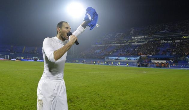 Stadion Maksimir, Zagreb – Dodatne kvalifikacije za SP 2014., Hrvatska – Island 2-0, Fešta nakon utakmice. Foto: PIXSELL