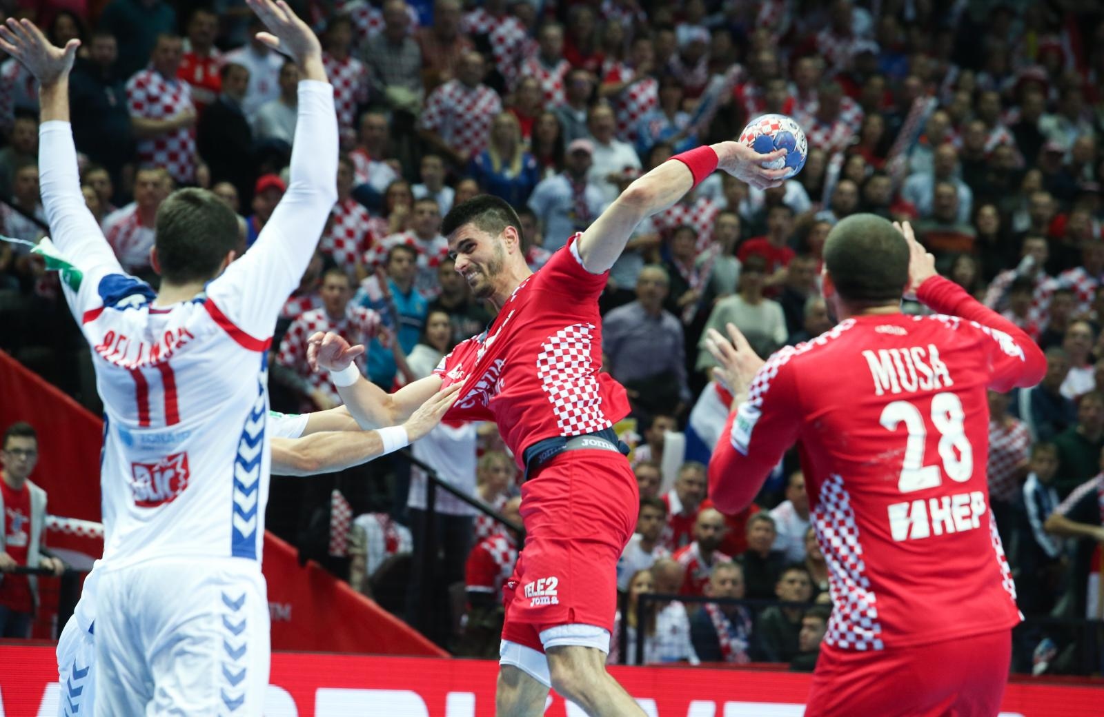 Spaladium Arena, Split – Europsko rukometno prvenstvo, skupina A, 1. kolo, Hrvatska – Srbija 32-22. Spaladium Arena, Split – Europsko rukometno prvenstvo, skupina A, 1. kolo, Hrvatska – Srbija 32-22.