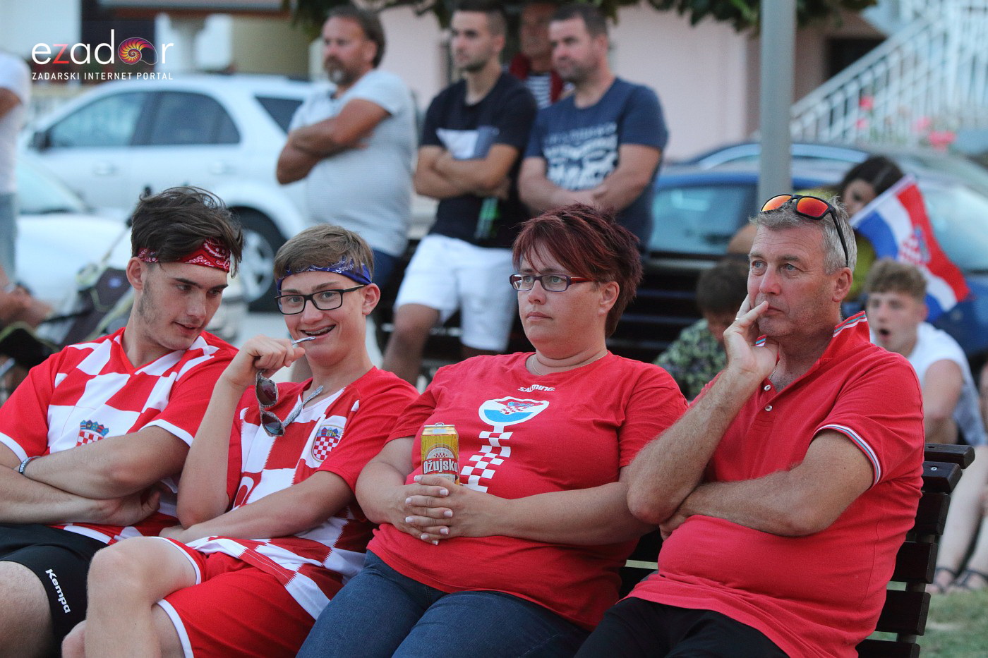 Bibinje: Navijanje za Vatrene i fešta nakon pobjede nad Engleskom