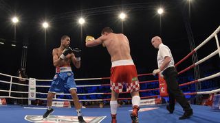 Svjetska boksacka liga, grupa B C1, kategorija 64 kg, Petar Cetinic (Croatian Knights) – Hassan Amzile (France Fighting Roosters).