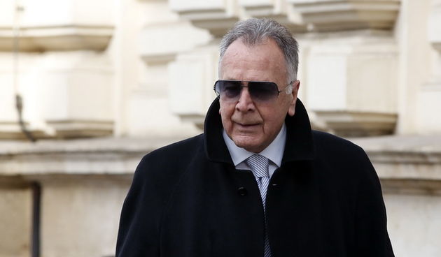 Zagreb, 190313. 
Zupanijski sud na Zrinjevcu,nastavak sudjenja bivsem premjeru Ivi Sanaderu i drugima u slucaju Fimi- media.
Na fotografiji: svjedok Vinko Mladineo.
Foto: Damjan Tadic / CROPIX