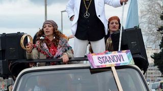 Stanarske maškare u karnevalskoj povorci, foto Iva Perinčić