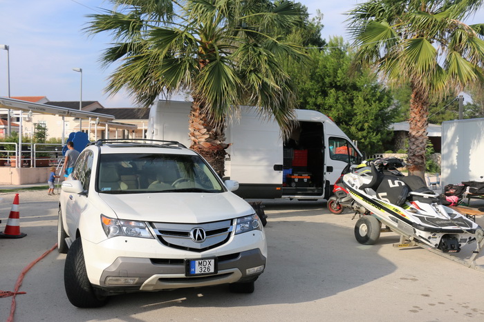 Vir: Slobodan trening na plaži Jadro pred utrke Alpe Adria Jest Ski Toura. Foto: Kažimir Škrbić/Virski list