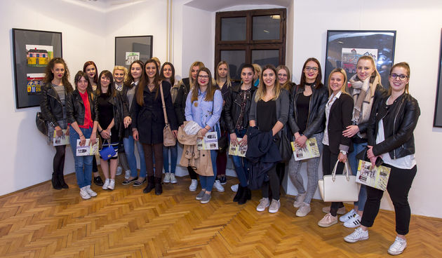 Izložba pod naslovom Slika grada – grad kao slika otvorena je u srijedu, 26. 4. 2017. u Malom salonu Muzeja Like Gospić