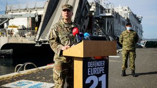 U Gaženicu dopremljena vojna oprema i sredstva za vježbu Immediate Response 21 U Gaženicu dopremljena vojna oprema i sredstva za vježbu Immediate Response 21