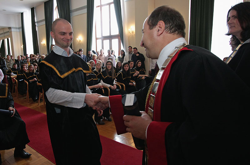 Promocija diplomiranih studenata, 7. ožujka 2009. (foto: Marin Gospić)