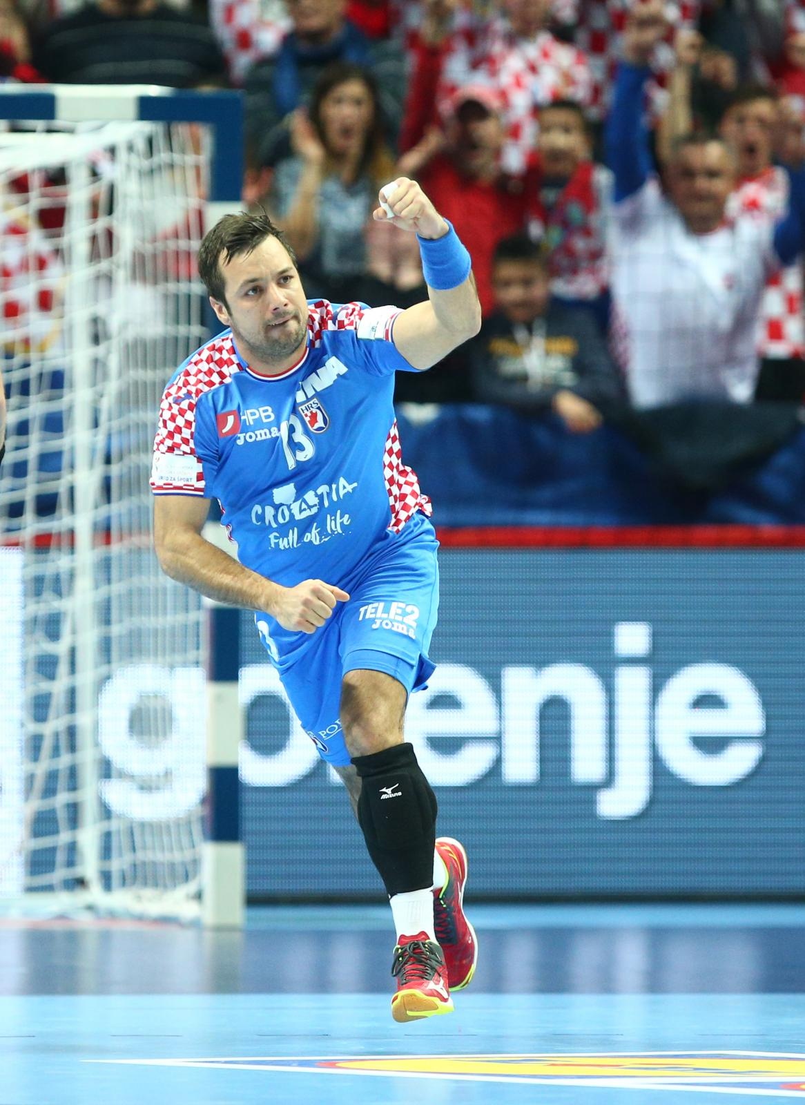 Spaladium Arena, Split – Europsko rukometno prvenstvo, skupina A, 3. kolo, Hrvatska – Švedska 31-35. Zlatko Horvat