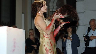 Zagreb, 160910.
Otvorenje izlozbe Dimitrija Popovica SALOMA u muzeju Mimara. U programu otvorenja sudjelovala je Severina.
na fotograiji: Severina kao Salome.
Foto: Zeljko Grgic / CROPIX Zagreb, 160910.
Otvorenje izlozbe Dimitrija Popovica SALOMA u muzeju Mimara. U programu otvorenja sudjelovala je Severina.
na fotograiji: Severina kao Salome.
Foto: Zeljko Grgic / CROPIX