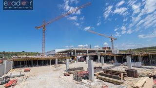 Radovi na proširenju trgovačkog centra Supernova Zadar