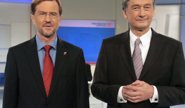 Slovenija,Ljubljana,05.11.2007,Lojze Peterle in Danilo Tuerk.Foto:Matej Druznik/DELO