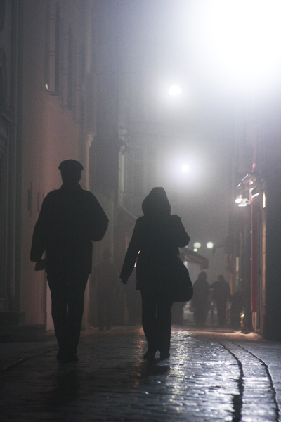 Zadarska večer u magli 8. veljače (foto:Saša Čuka)