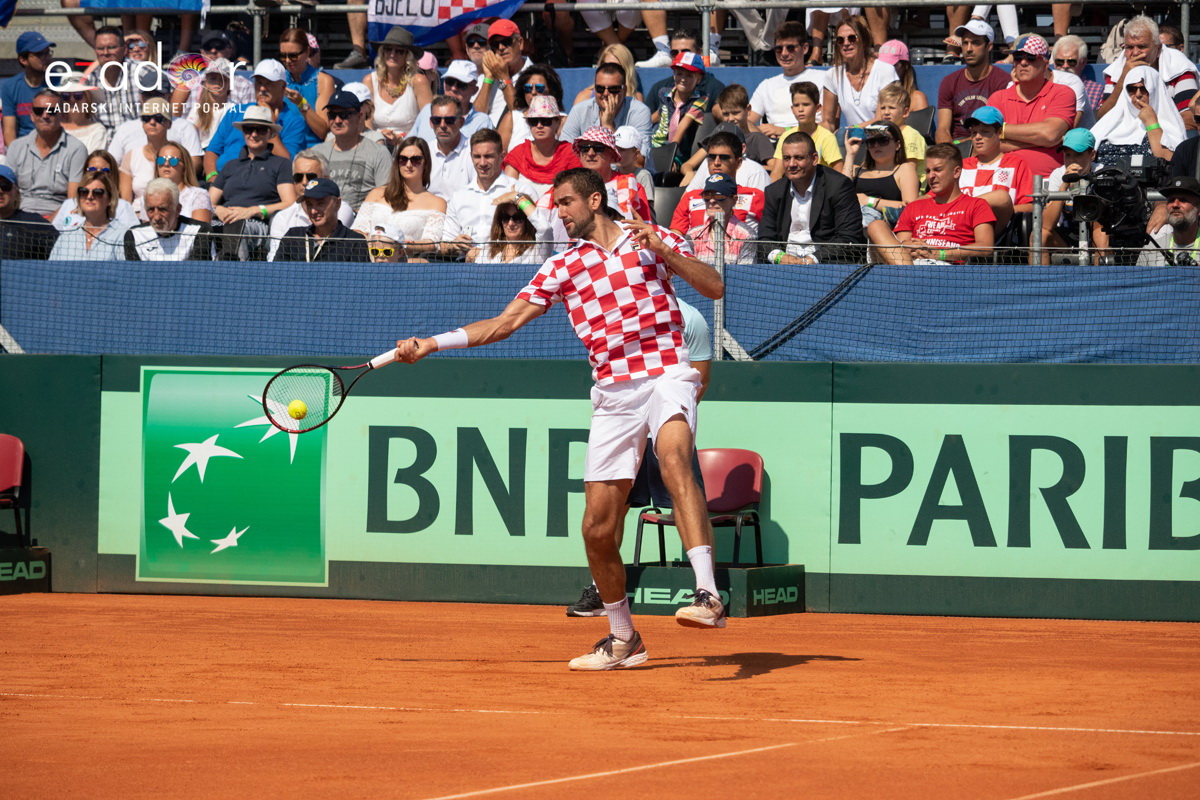Davis Cup: Vruća navijačka atmosfera u meču Ćilića i Querreya